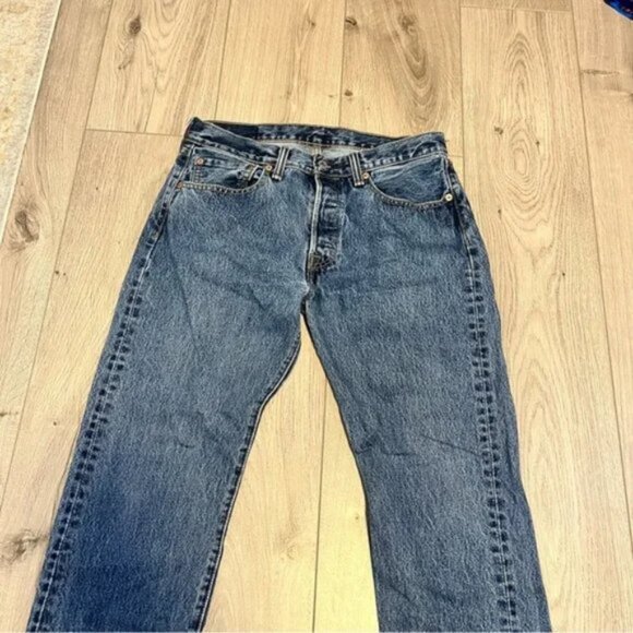 Levi’s straight leg high rise jeans light wash size 31 W - Picture 6 of 15